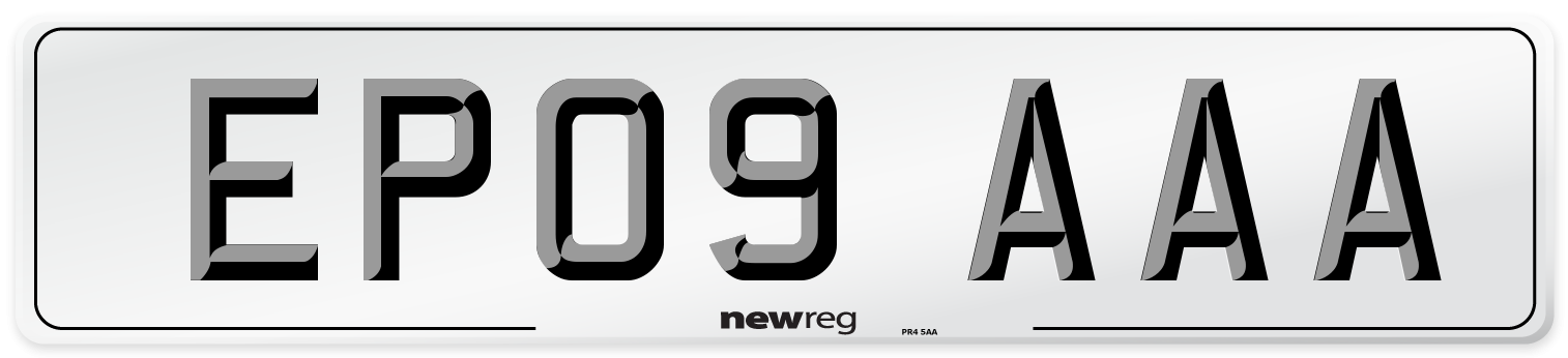 EP09 AAA Number Plate from New Reg